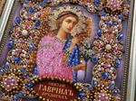 Принт-Ии52а Ткань с нанесенной авторской схемой Архангел Гавриил (золото)