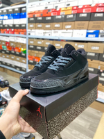 Retro 3 jordans black clearance