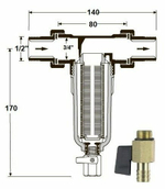 Фильтр без манометра 1/2" Tim JH-1004