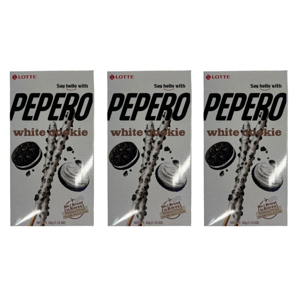 Соломка в шоколаде Lotte Pepero White cookie 32 г, 3 шт