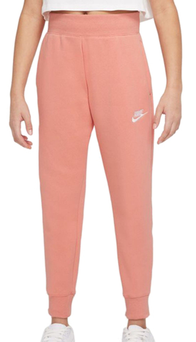 Штаны для девочки теннисные Nike Sportswear Fleece Pant LBR G - light madder root/white