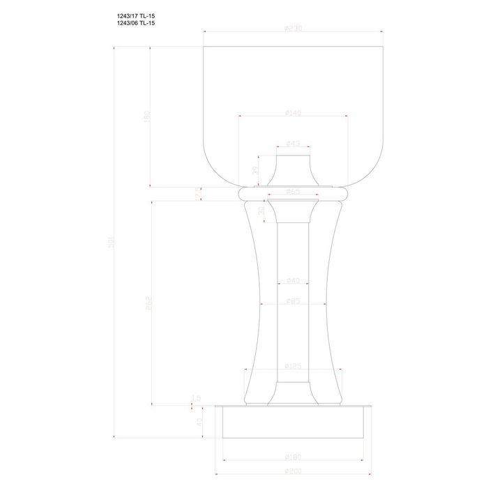 Настольная лампа Divinare Volturn 1243/17 TL-15