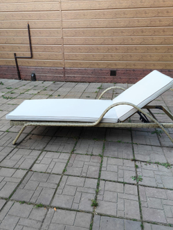 Шезлонг из искусственного ротанга Империал цвет Greige