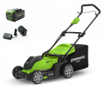 Аккумуляторная газонокосилка Greenworks G40LM41K5, 40v, 41 см, АКБ 5 А·ч и ЗУ
