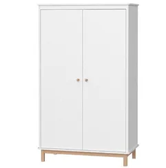 Шкаф Classic 2-х створчатый со скрытыми ящиками (белый)