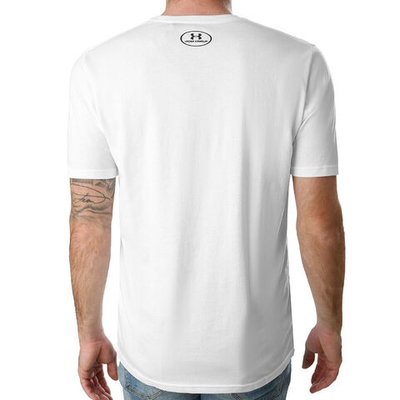 Мужское теннисное поло Under Armour Sportstyle Left Chest T-Shirt Men - White, Black