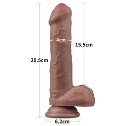 Фаллоимитатор с крайней плотью Nature cock (8")