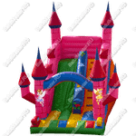 Надувная горка "Розовая крепость"