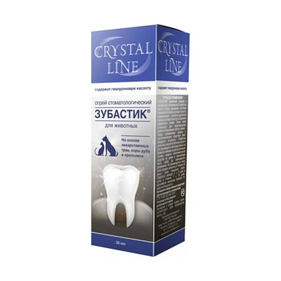 Crystal Line Зубастик - спрей стоматологический для животных 30мл