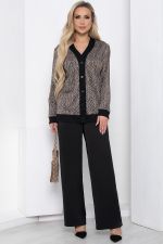 Костюм "Мгновение весны" (бежево-черный) К8474 LT Collection (Акция)