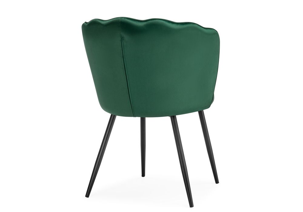 Стул на металлокаркасе Coral green / black