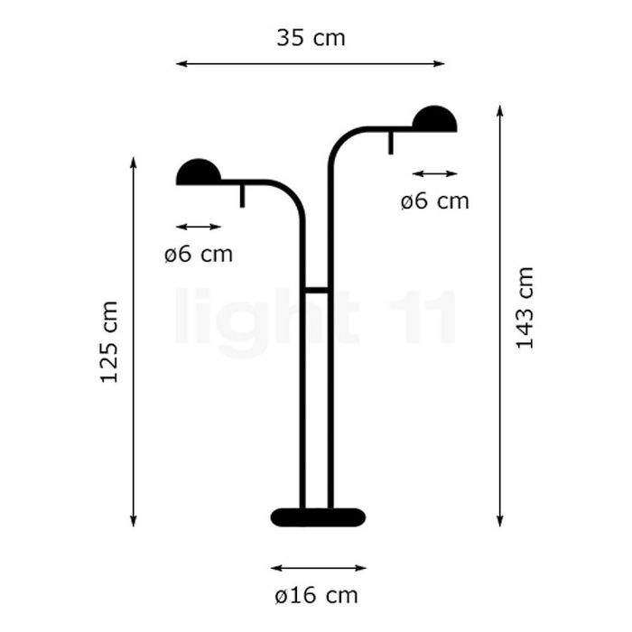 НАПОЛЬНЫЙ СВЕТИЛЬНИК VIBIA Pin 1670