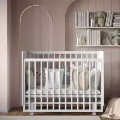 Детская кроватка с маятником Incanto Vikki Белая
