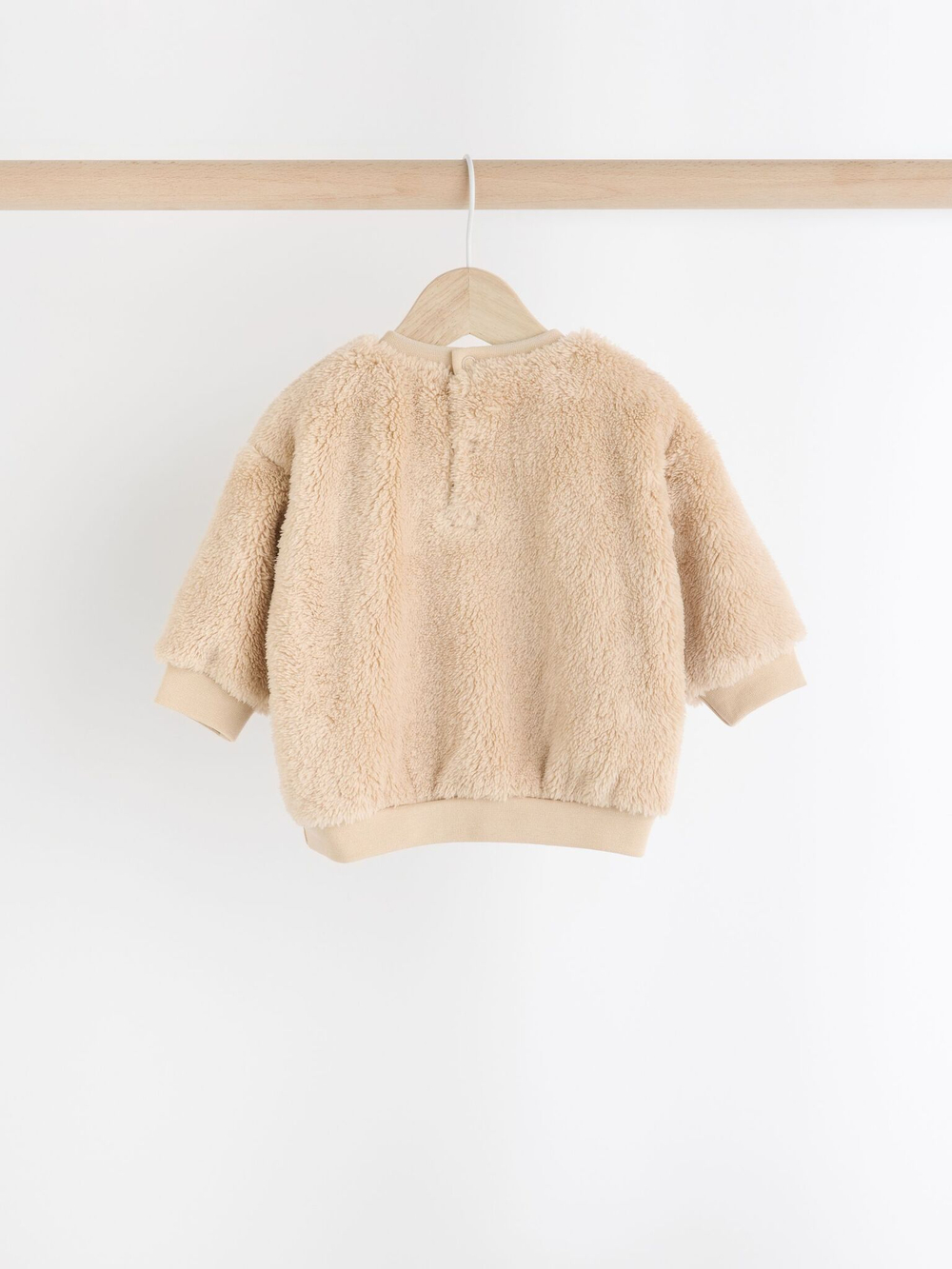 Толстовка флисовая и легинсы в комплекте для малышей Next 904-482, Бежевый, Коричневый