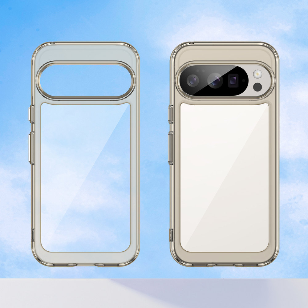 Противоударный чехол для смартфона Google Pixel 10 и 10 Pro, усиленные защитные рамки серого цвета