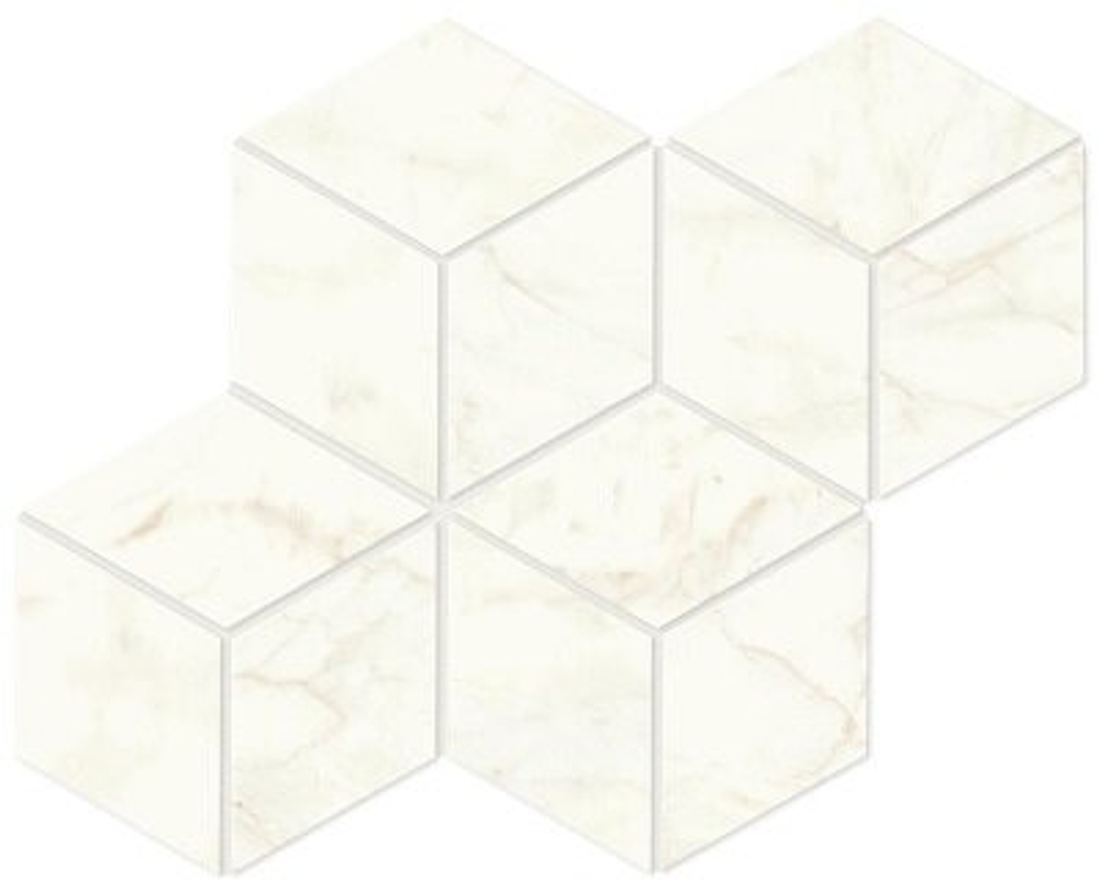 Мозаика/Керамогранит ATLAS CONCORDE MARVEL SHINE Calacatta Delicato Mosaico Esagono Matte 30,5x35,2 A417