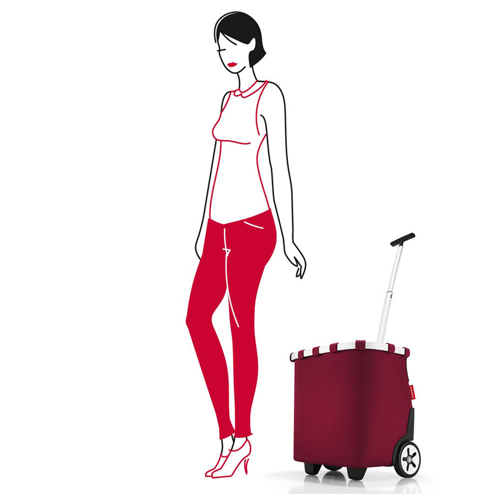 Сумка-тележка carrycruiser dark ruby