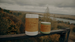 Кружка большая фарфоровая без ручки с цитатами С.А. Есенина на бересте.