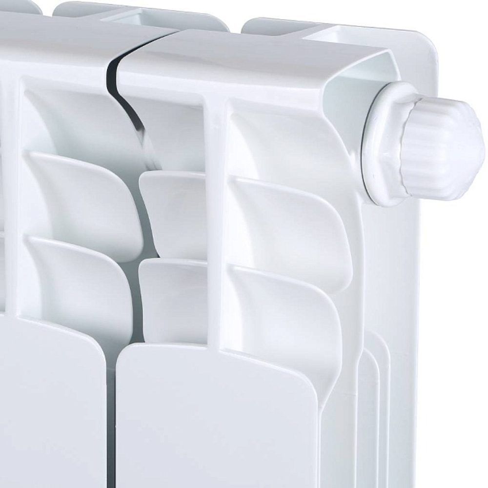 Радиатор биметаллический STOUT Space 500 - 13 секций (подключение нижнее правое, цвет белый)