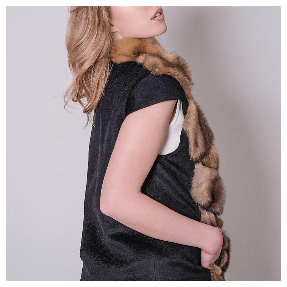 Жилет из меха соболя «Душегрея соболья»