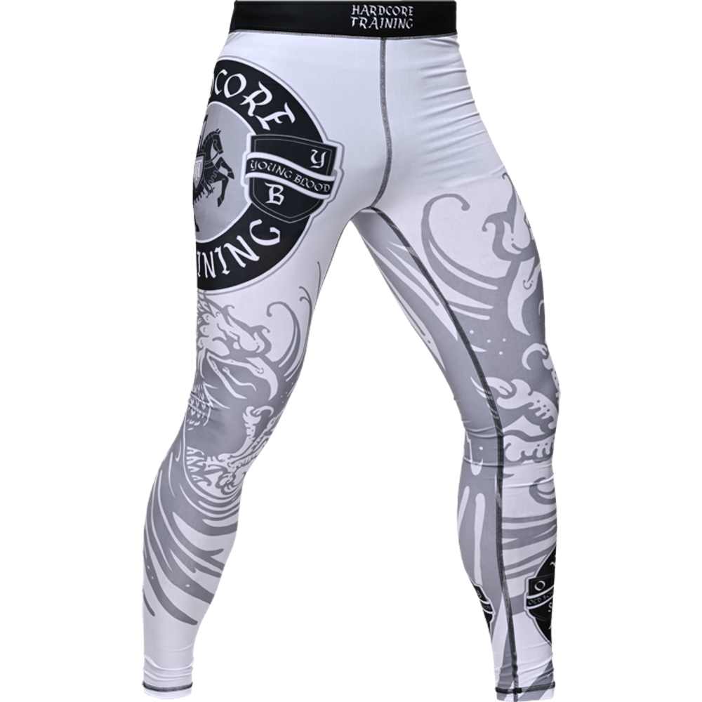 Компрессионные штаны HT Heraldry White