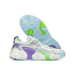 FILA Swarm Swirl Сетка Текстиль Низкие Винтажные Баскетбольные Кроссовки Женские Фиолетовые Белые Серые