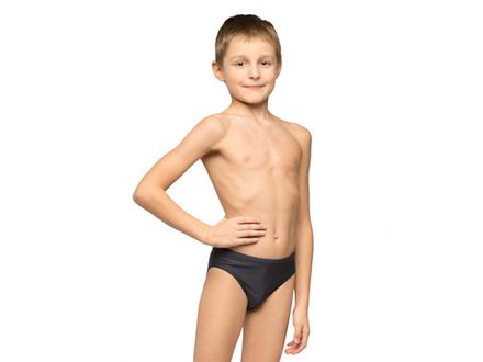 Плавки детские однотонные тёмно-серые размер 34 Korri :П22-011 #30169