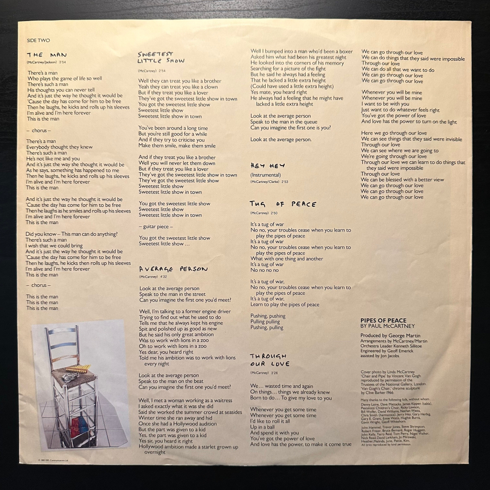 Paul McCartney - Pipes Of Peace (Германия 1983.)