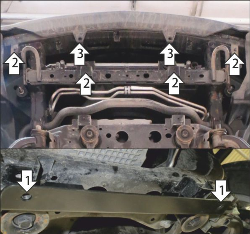 Усиленная защита радиатора (2 мм, сталь) для JAC T6 2019-, Sollers ST6 2023- Motodor.78308