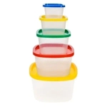 Набор контейнеров квадратных BioFresh (0,23|0,5|0,9|1,55|2,65л)