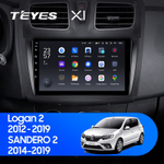 Teyes X1 9" для Renault Sandero 2014-2019