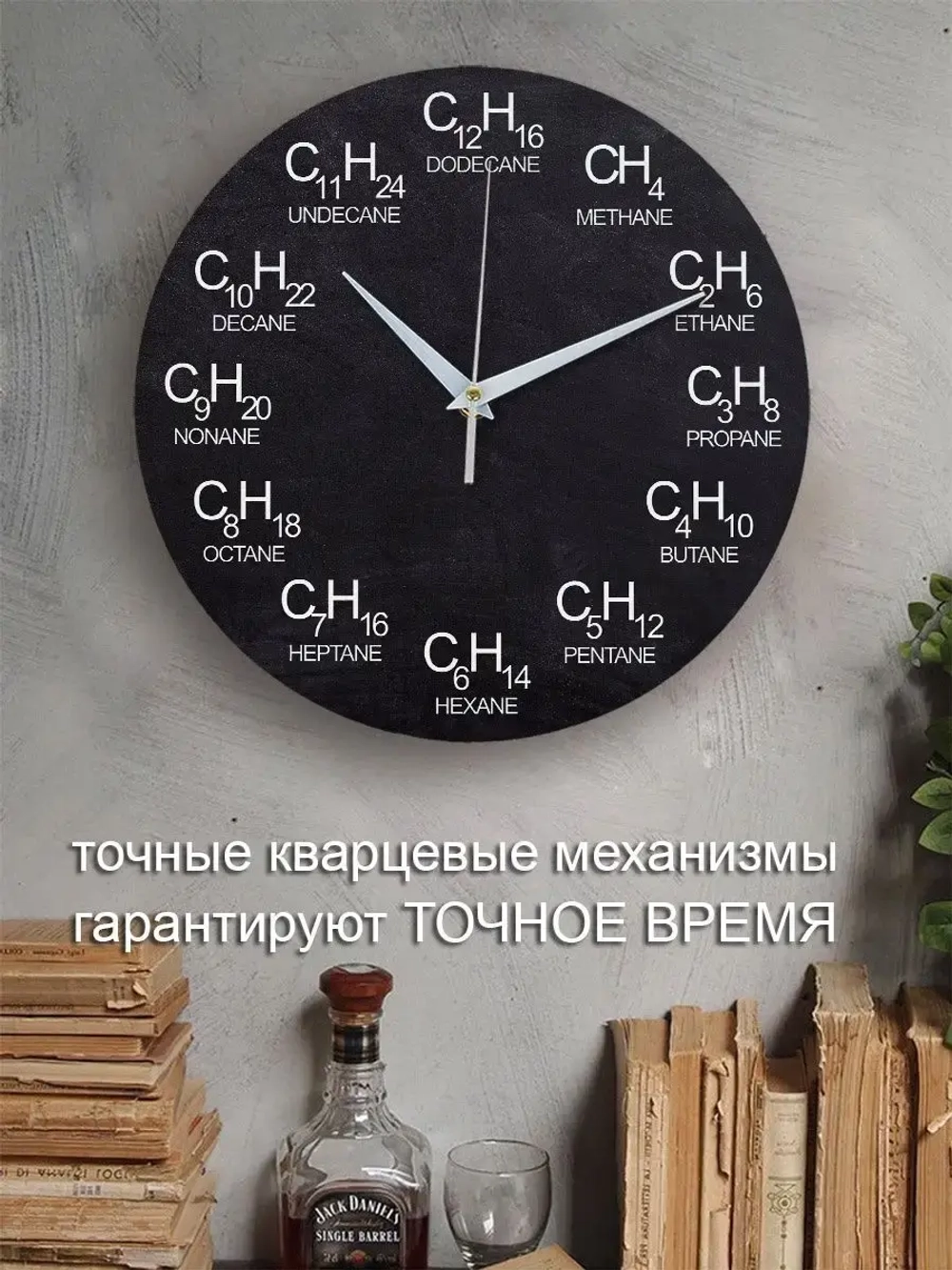 Часы настенные химия