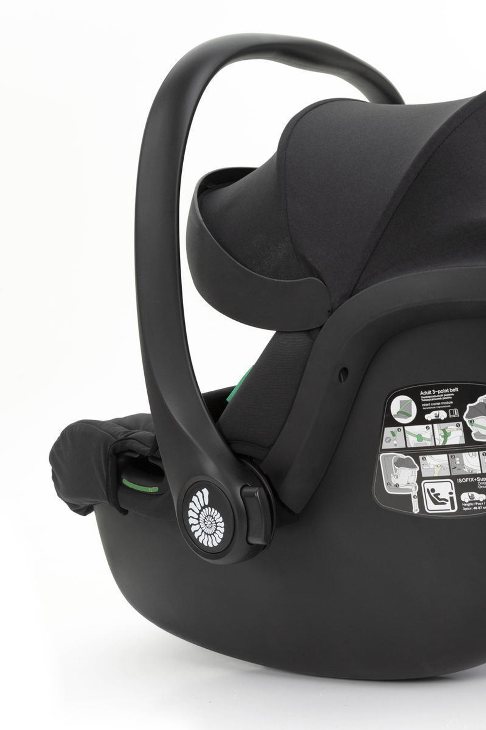Коляска Carrello Vector CRL-6550 Ammonite AY329 Pro Absolute Black с базой Isofix 3 в 1 Coral Beige