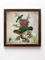 Картина на стену интерьерная на хосте 22,5*22,5 см