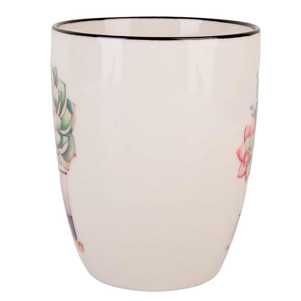 Кружка "Floristry" v=360мл (фарфор) (min12) (транспортная упаковка)