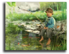 Постер "Маленький рыбак"