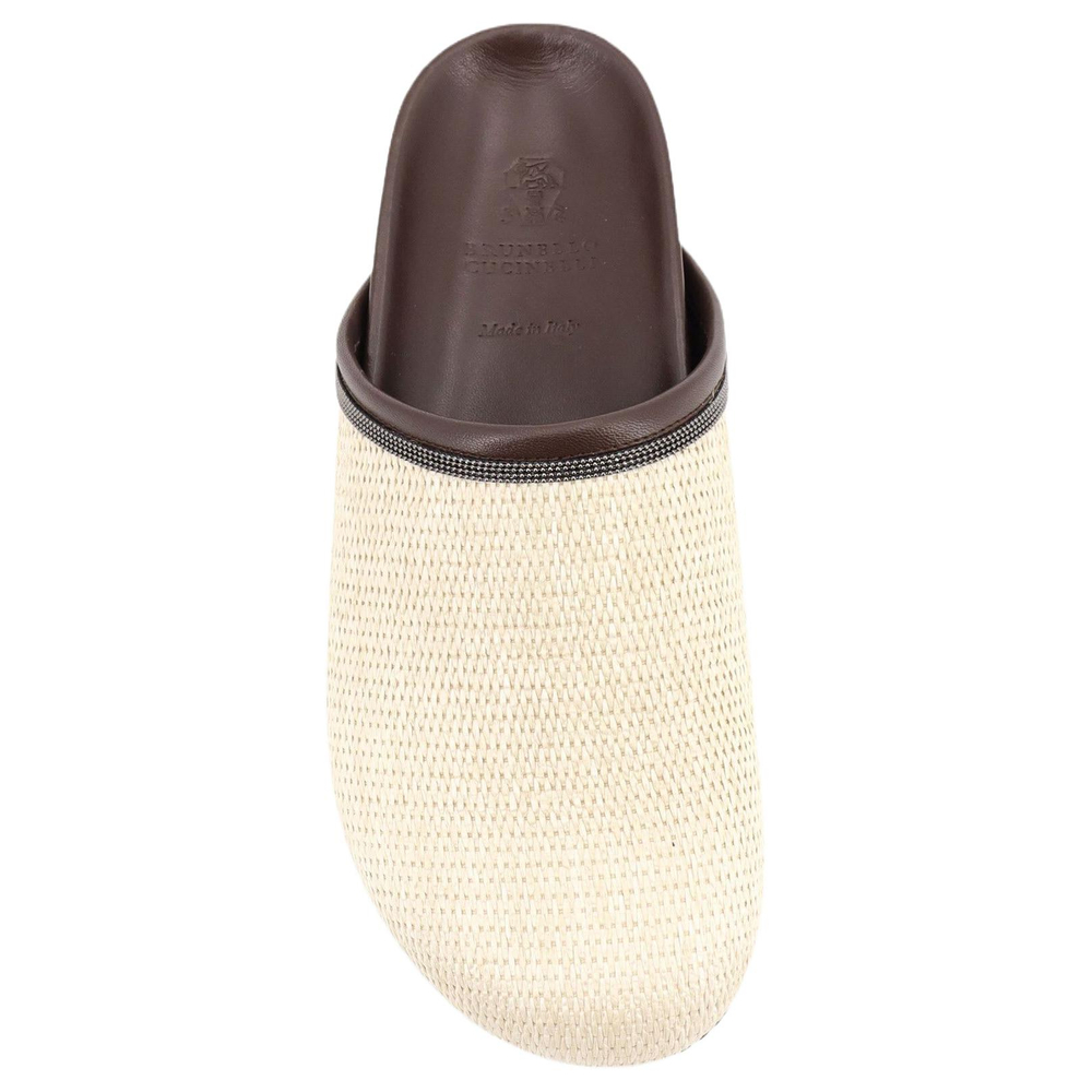 Brunello Cucinelli Closed Toe Slippers Women"s Beige