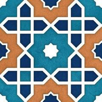 Ennface Pattern Tantora Blue 20x20