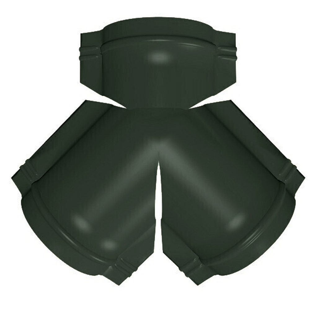 Тройник Y-образный для полукруглого конька Grand Line  Velur X Ral 6020