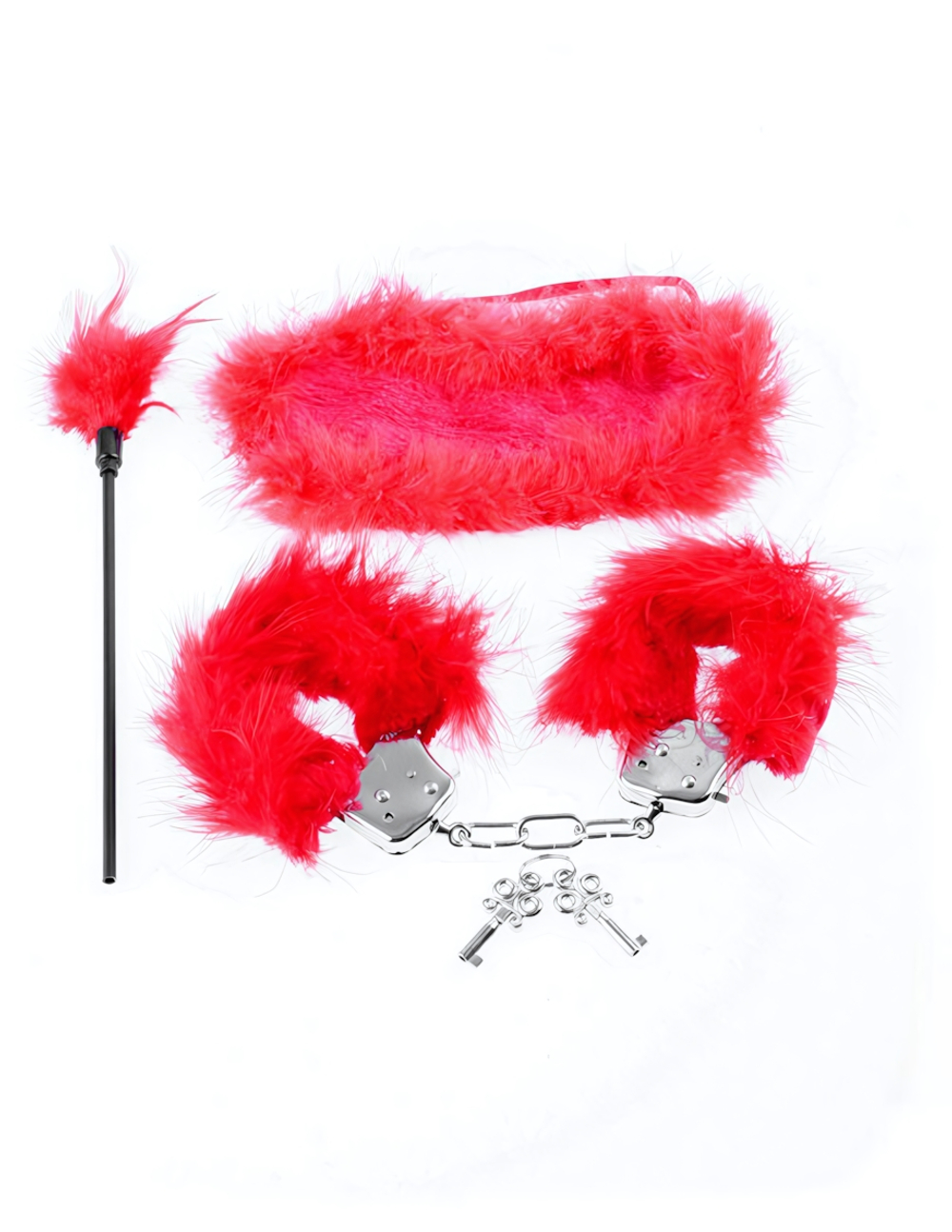 Игровой фетиш-набор Feather Fantasy Kit (Цвет: красный)