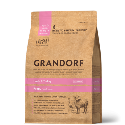 GRANDORF ягненок индейка для щенков 3кг