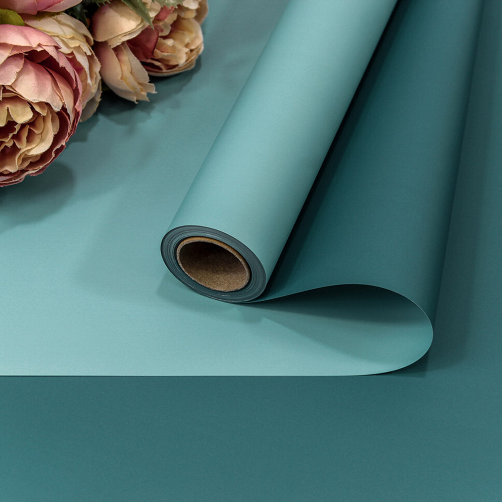 Пленка В рулоне 10 м х 58 см двухсторонняя (Голубой, Синий)