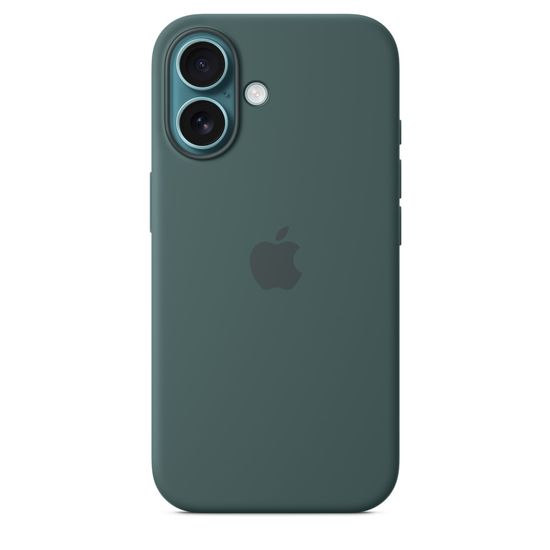 Apple Silicone Case with MagSafe iPhone 16 Lake Green