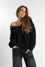 Джемпер с кружевом Vicolo