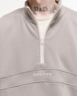 Half-Zipped Sweatshirt LOGO Drizzle
