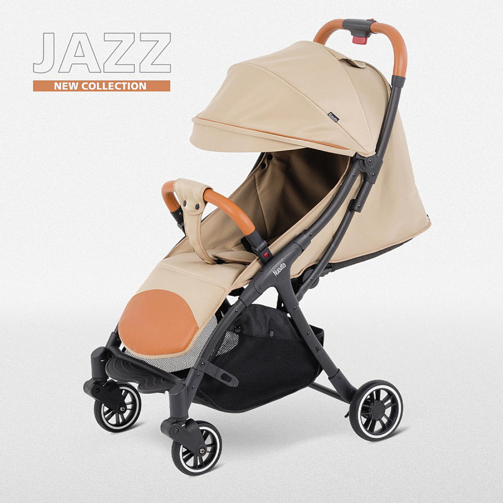 Детская прогулочная коляска Nuovita Jazz Beige/Бежевый
