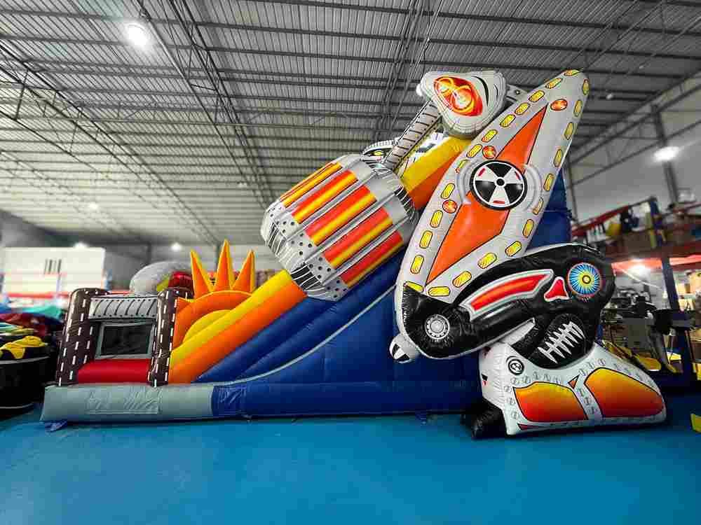 Коммерческий надувной батут «Робот» 8x6x6.5 м