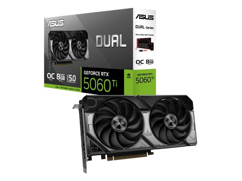 Видеокарта Asus Nvidia GeForce RTX 5060 Ti DUAL OC [90YV0MP2-M0NA00]