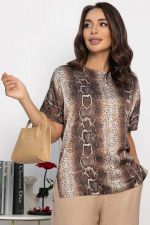 Блуза Морган (коричневая) Б14031-16М LT Collection