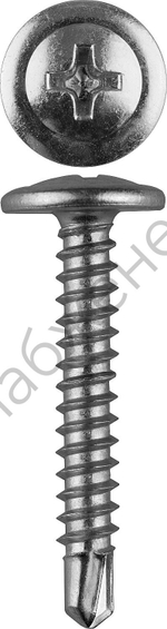 ЗУБР ПШМ-С 14 х 4.2 мм, cаморез c пресс-шайбой и сверлом, цинк, 10000 шт (4-300210-42-014)